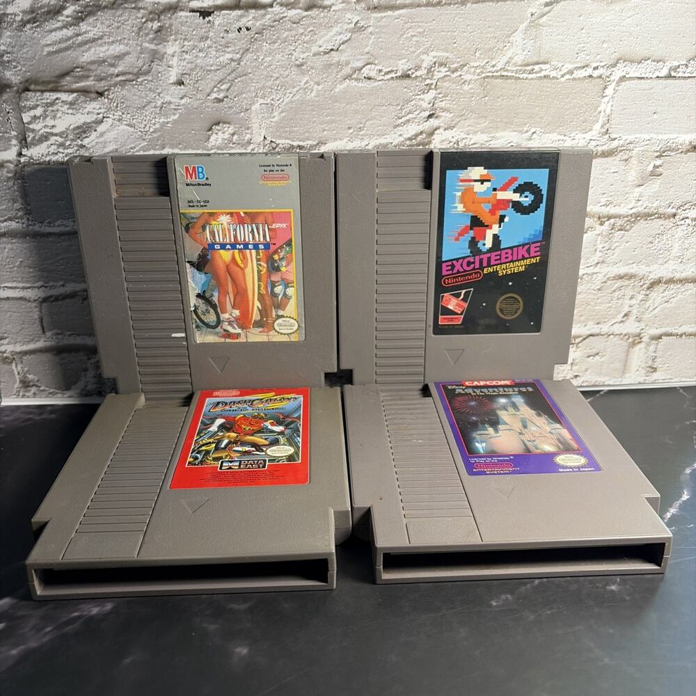 LOT Nintendo NES Track & Field 2 TNMT Arcade Bases Loaded 1 & 3 T&W